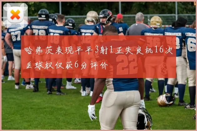 哈弗茨表现平平3射1正失良机16次丢球权仅获6分评价